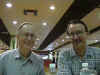 Jim and Bruce at airport restaurant